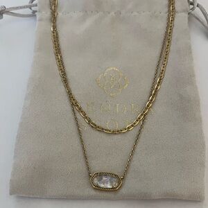 Kendra Scott Vintage Gold Multi Elisa In Iridescent Abalone